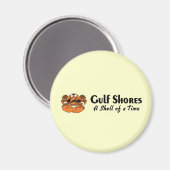 Gulf Shores Alabama Crab Magneet (Voorkant / Achterkant)