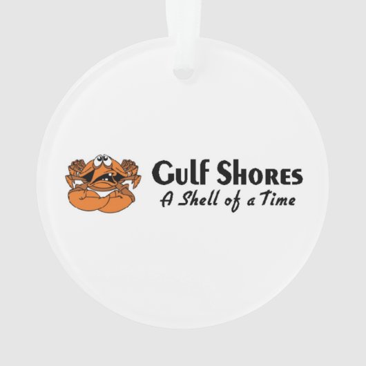 Gulf Shores Alabama Crab Ornament (achterkant)