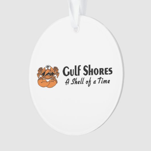 Gulf Shores Alabama Crab Ornament (voorkant)