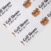 Gulf Shores Alabama Crab Tissuepapier (Detail)