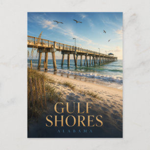 Gulf Shores Alabama Gulf State Park Pier REALMS Briefkaart