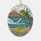 Gulf Shores Alabama Keramisch Ornament (Rechts)