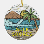 Gulf Shores Alabama  Keramisch Ornament (Voorkant)