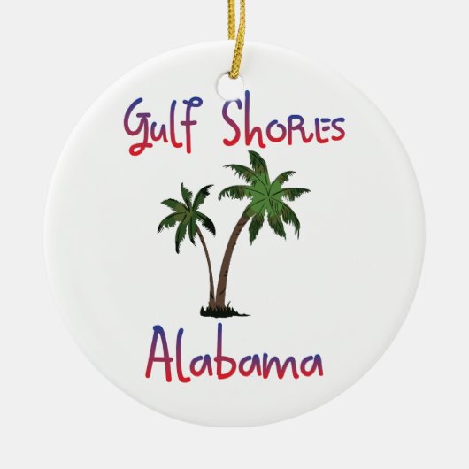Gulf Shores Alabama Keramisch Ornament (Voorkant)