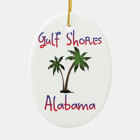 Gulf Shores Alabama Keramisch Ornament (Voorkant)