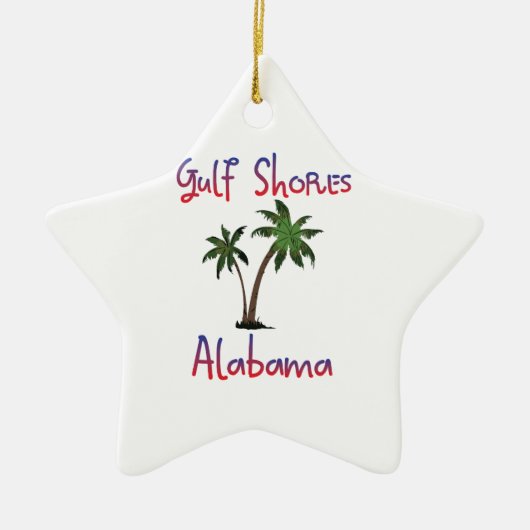 Gulf Shores Alabama Keramisch Ornament (Voorkant)