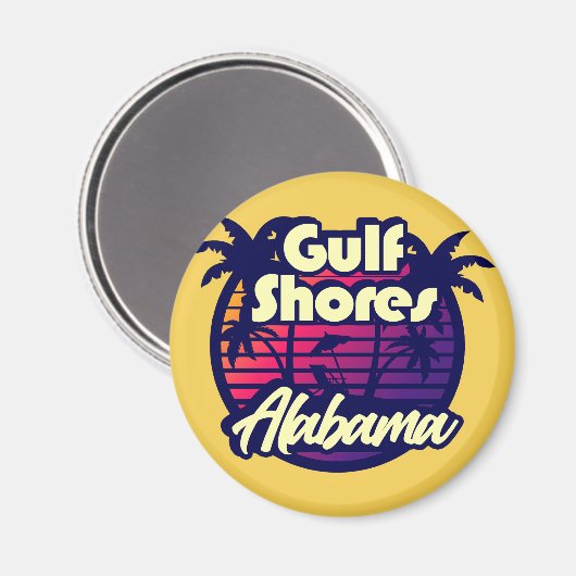 Gulf Shores Alabama Magneet (Voorkant / Achterkant)
