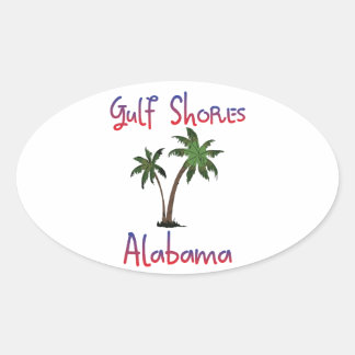 Gulf Shores Alabama Ovale Sticker