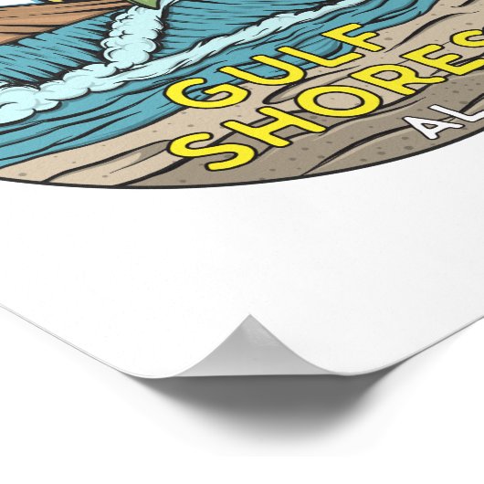 Gulf Shores Alabama  Poster (Hoek)