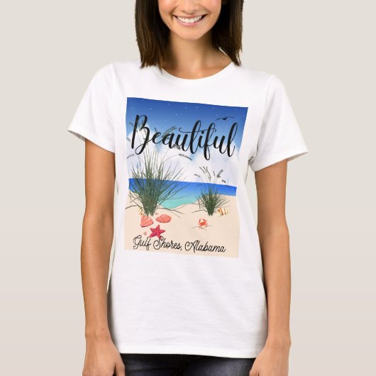 Gulf Shores Alabama (prachtig) T-shirt (Voorkant)