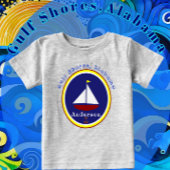 Gulf Shores, Alabama Schattige Zeilboot Anker en N