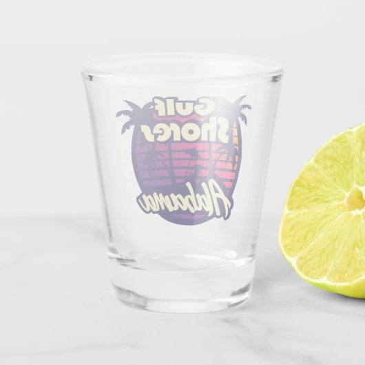 Gulf Shores Alabama Shot Glas (Achterkant)