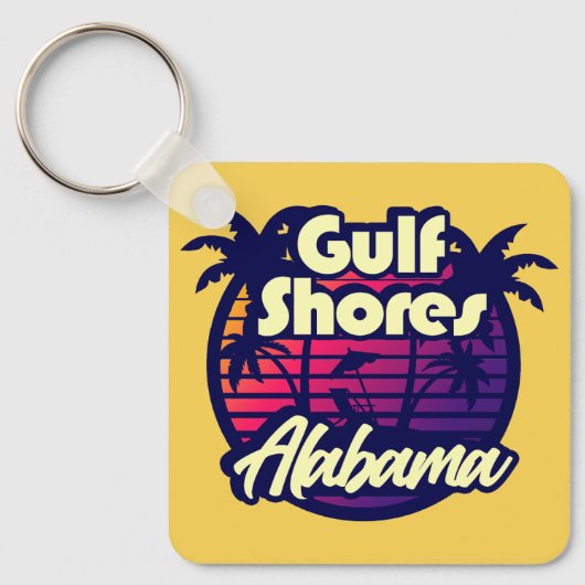 Gulf Shores Alabama Sleutelhanger (Voorkant)