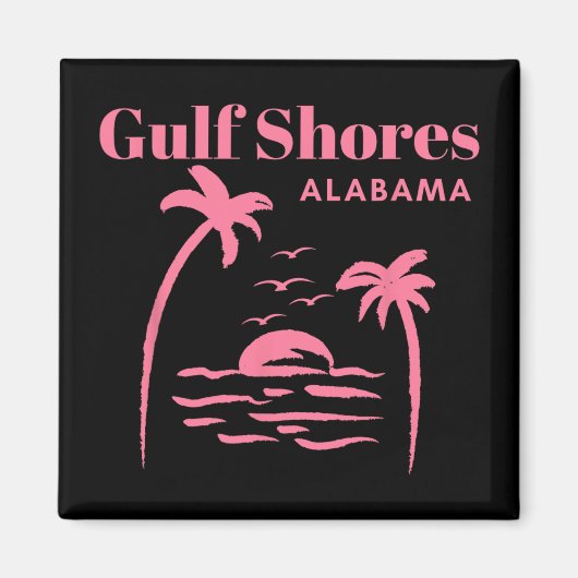 Gulf Shores Alabama Waterverf Zee Turtle Magneet (Voorkant)