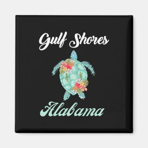 Gulf Shores Alabama Zee Schildpad Familie Vakantie Magneet