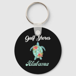 Gulf Shores Alabama Zee Schildpad Familie Vakantie Sleutelhanger