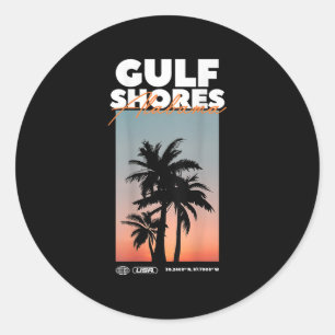 Gulf Shores - Alabama zomervakantie in de Verenigd Ronde Sticker