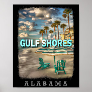 Gulf Shores Alabyma Al Beach Paradise SD667 Poster