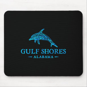 Gulf Shores Alabyma Retro Dolfijn Jongens Meisjes  Muismat