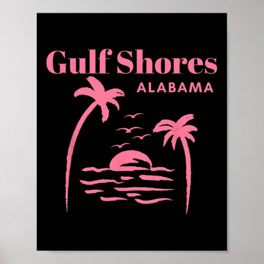 Gulf Shores Alama Vakantie Meisjes Poster (Voorkant)