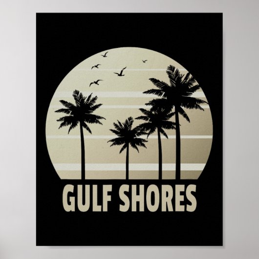 Gulf Shores Alama Vakantie Souvenir Poster (Voorkant)