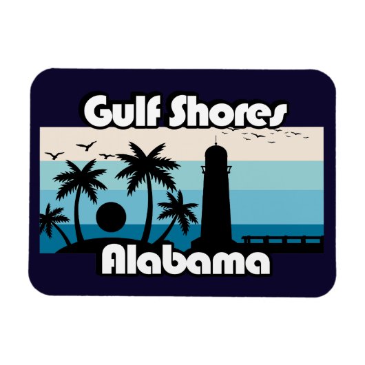 Gulf Shores Beach Alabama Magneet (Horizontaal)
