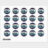Gulf Shores Beach Alabama Ronde Sticker (Vel)