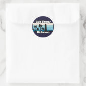 Gulf Shores Beach Alabama Ronde Sticker (Tas)