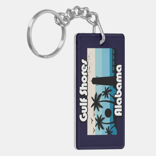 Gulf Shores Beach Alabama Sleutelhanger (Voorkant Links)