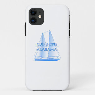 Gulf Shores Coastal Nautical Sailing Sailor Case-Mate iPhone Case