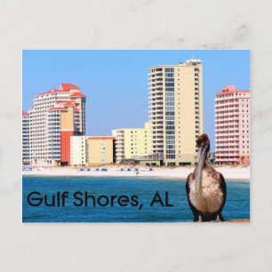 GULF SHORES Pelican Pier Briefkaart