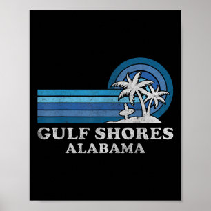 Gulf Shores Strand Alabama Gezinszomer Vakantie V Poster