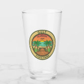 Gulf State Park Alabama Circle Badge Glas (Voorkant)