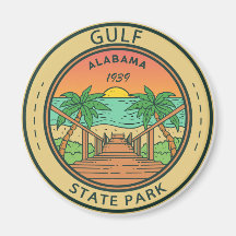 Gulf State Park Alabama Circle Badge