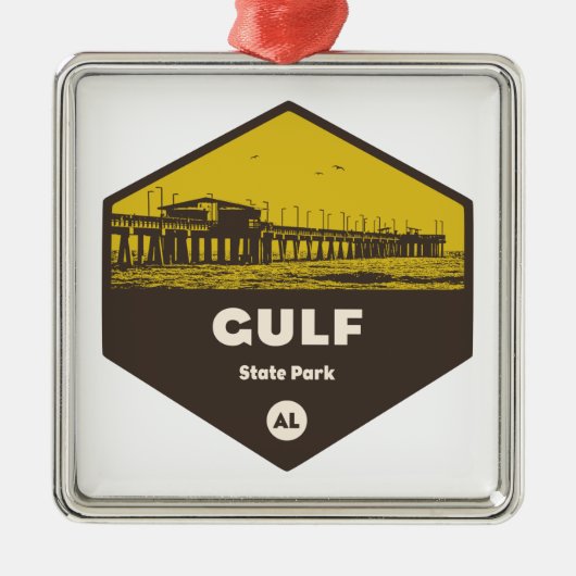 Gulf State Park, Alabama Metalen Ornament (Voorkant)