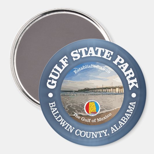 Gulf State Park Magneet (Voorkant / Achterkant)