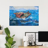 Gulf stream herzien door Craig Hunter Poster (Thuiskantoor)