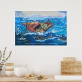 Gulf stream herzien door Craig Hunter Poster (Keuken)