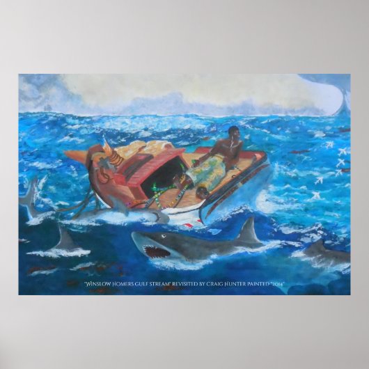 Gulf stream herzien door Craig Hunter Poster (Voorkant)