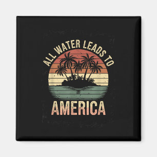 Gulf USA America Humorous Trump Patriotic 2025 Magneet