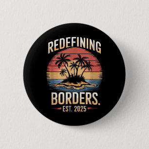 Gulf USA America Humorous Trump Patriotic 2025 Ronde Button 5,7 Cm