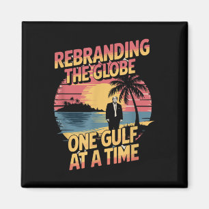 Gulf USA Amerika Humorous Trump Patriotic 2025 PRI Magneet