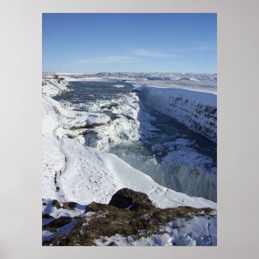 Gulfoss Herfst IJsland Poster (Voorkant)