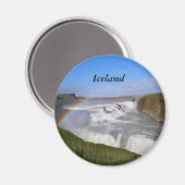 Gulfoss Herfsten, IJsland Magneet (Voorkant / Achterkant)