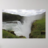 Gulfoss Waterfall Poster (Voorkant)