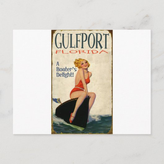 Gulfport Florida Briefkaart (Voorkant)