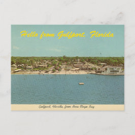 Gulfport Florida  foto uit de baai Briefkaart
