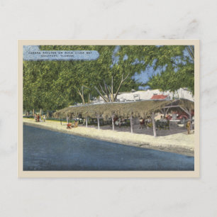 Gulfport, Florida Historic Cabana op Boca Ciega Briefkaart