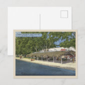 Gulfport, Florida Historic Cabana op Boca Ciega Briefkaart (Voorkant / Achterkant)