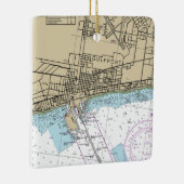 Gulfport Mississippi Chart Keramisch Ornament (Rechts)